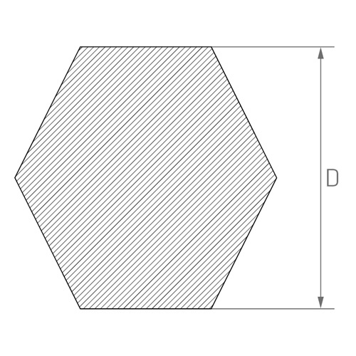 Barre hexagonale | EN 1.4057+QT800 | AISI 1.4057+QT800